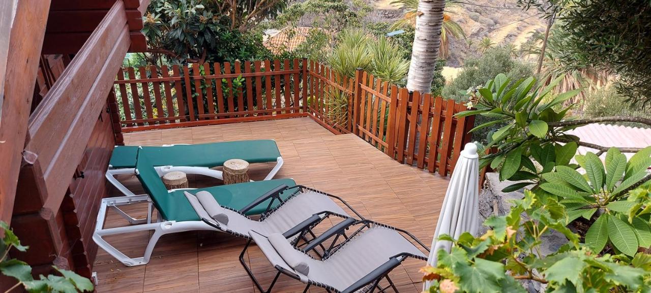 Cabana Los Palmeros, Vista Al Mar Y La Montana Alojera ภายนอก รูปภาพ