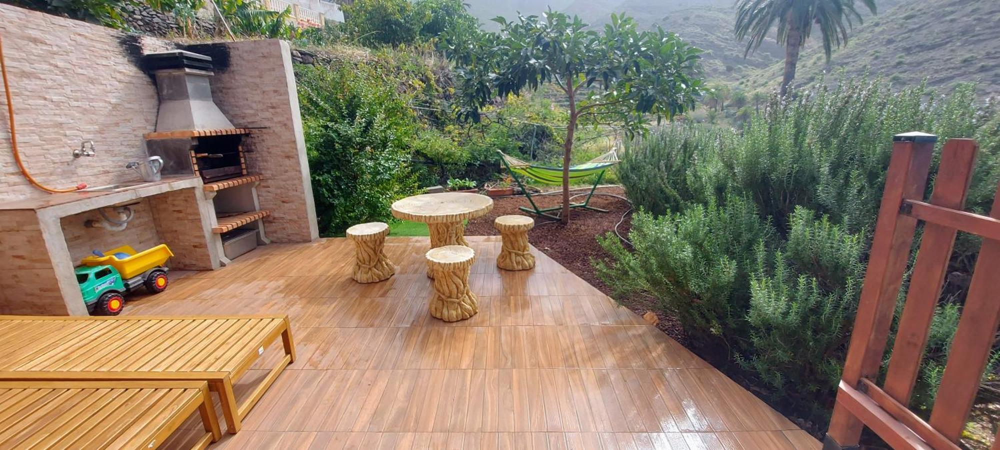 Cabana Los Palmeros, Vista Al Mar Y La Montana Alojera ภายนอก รูปภาพ
