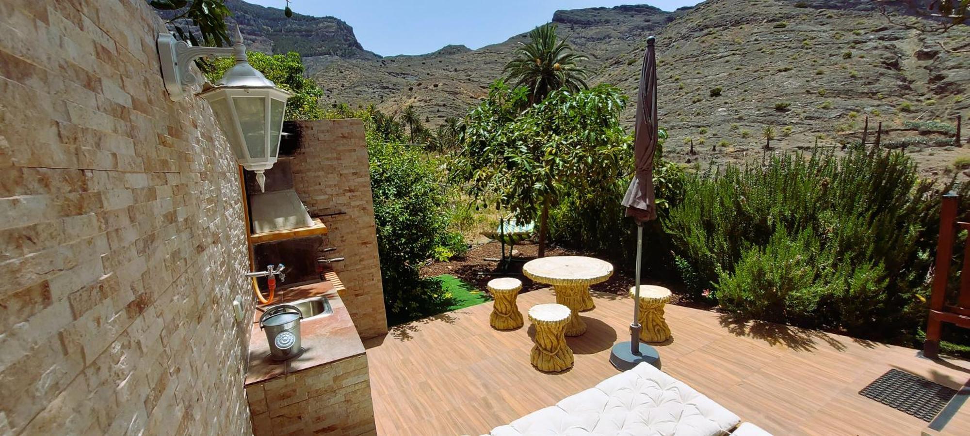 Cabana Los Palmeros, Vista Al Mar Y La Montana Alojera ภายนอก รูปภาพ