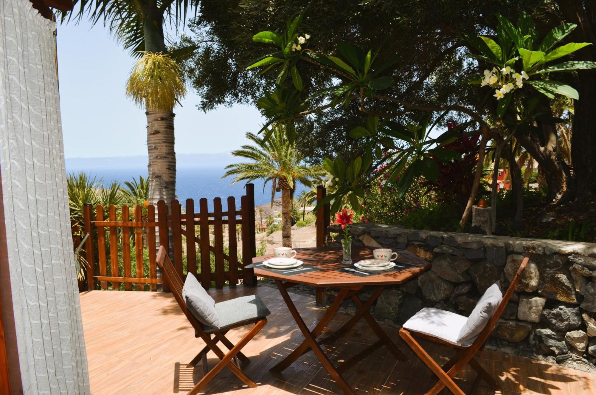 Cabana Los Palmeros, Vista Al Mar Y La Montana Alojera ภายนอก รูปภาพ